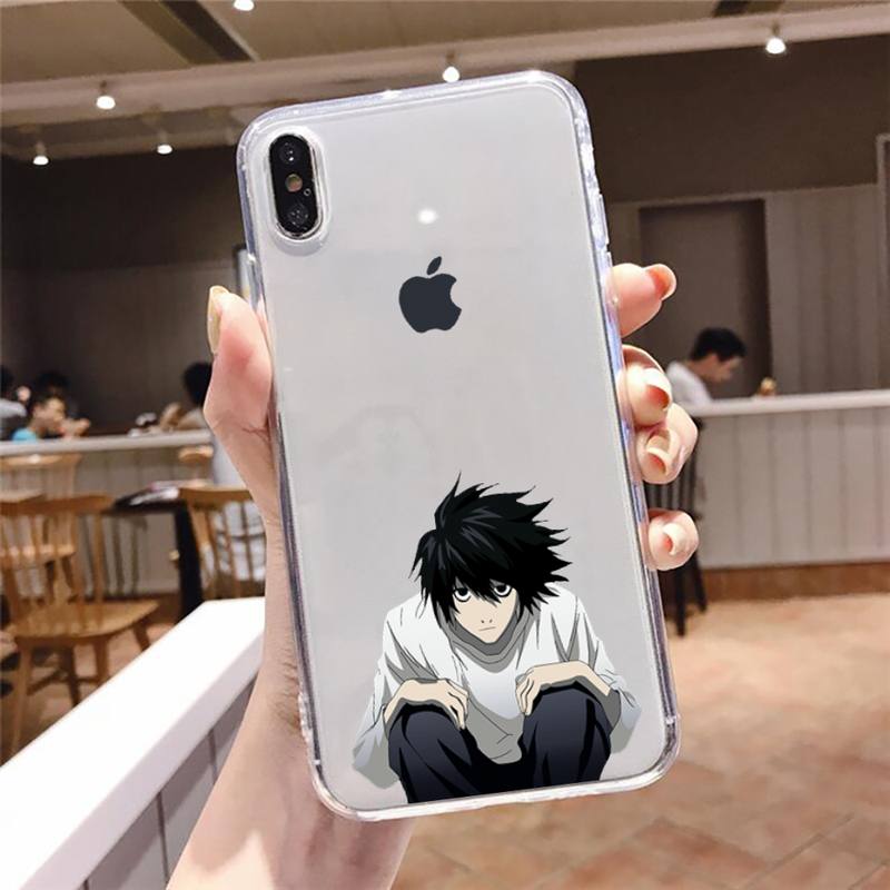 death note Phone Case Transparent Clear for iPhone 12 11 mini pro 8 XS MAX 7 Plus X XR