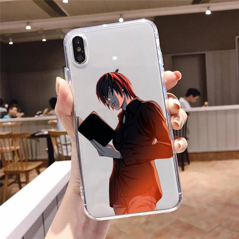 death note Phone Case Transparent Clear for iPhone 12 11 mini pro 8 XS MAX 7 Plus X XR