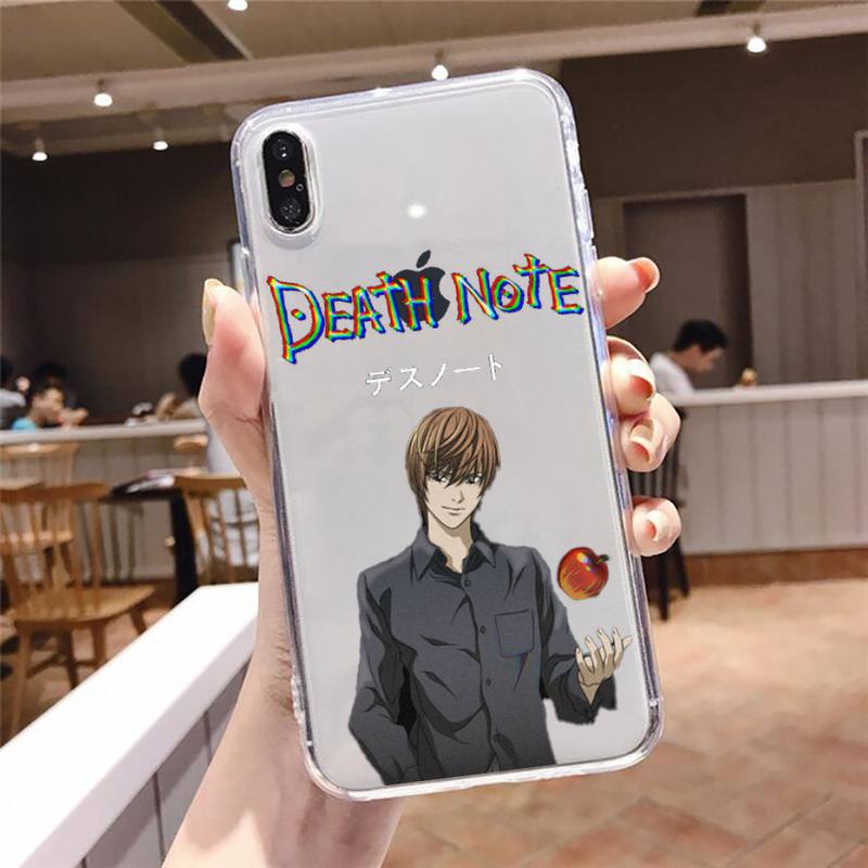 death note Phone Case Transparent Clear for iPhone 12 11 mini pro 8 XS MAX 7 Plus X XR