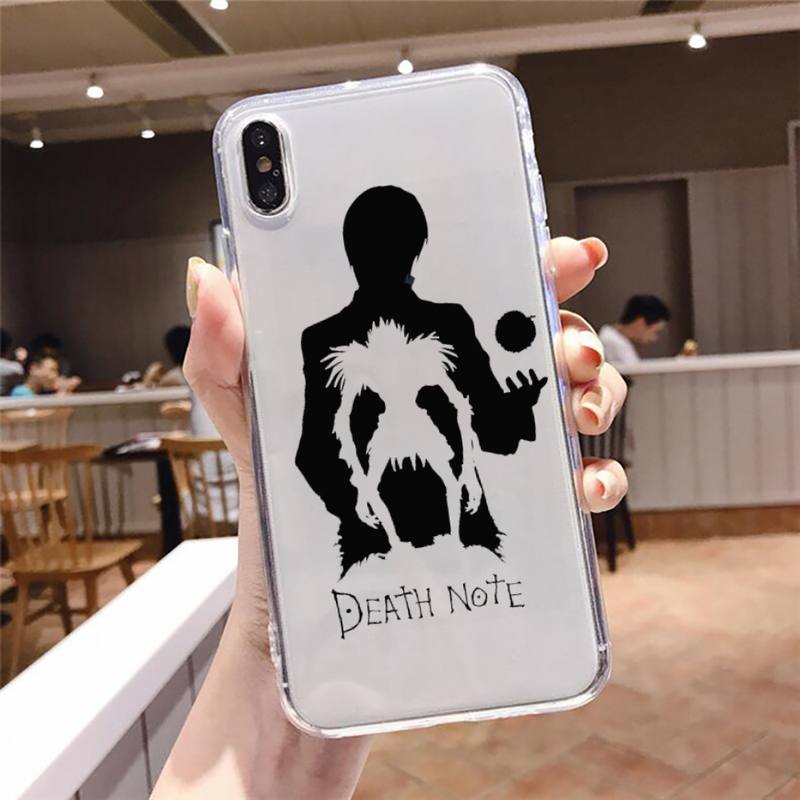 death note Phone Case Transparent Clear for iPhone 12 11 mini pro 8 XS MAX 7 Plus X XR