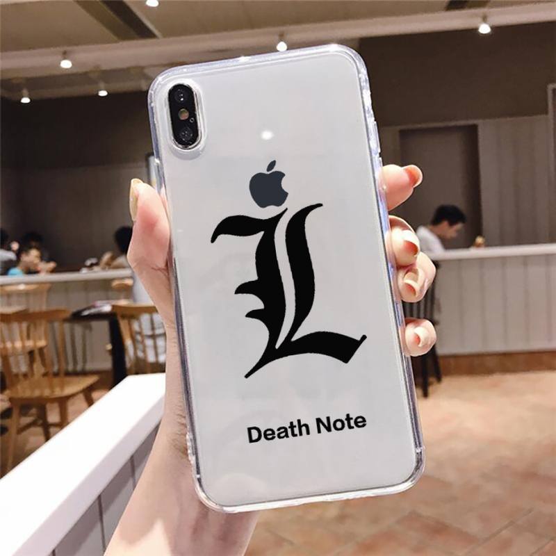 death note Phone Case Transparent Clear for iPhone 12 11 mini pro 8 XS MAX 7 Plus X XR