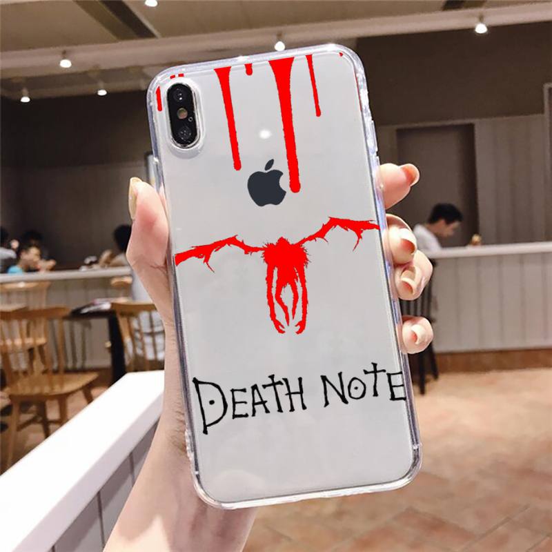 death note Phone Case Transparent Clear for iPhone 12 11 mini pro 8 XS MAX 7 Plus X XR