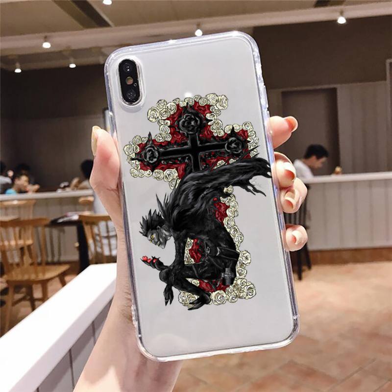 death note Phone Case Transparent Clear for iPhone 12 11 mini pro 8 XS MAX 7 Plus X XR
