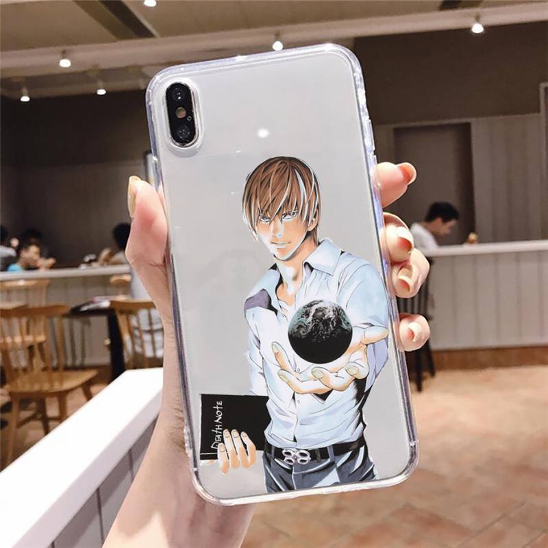 death note Phone Case Transparent Clear for iPhone 12 11 mini pro 8 XS MAX 7 Plus X XR
