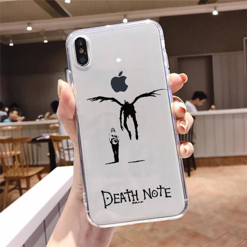 death note Phone Case Transparent Clear for iPhone 12 11 mini pro 8 XS MAX 7 Plus X XR