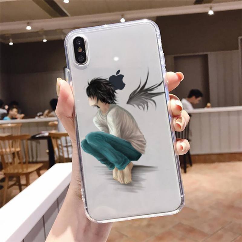 death note Phone Case Transparent Clear for iPhone 12 11 mini pro 8 XS MAX 7 Plus X XR