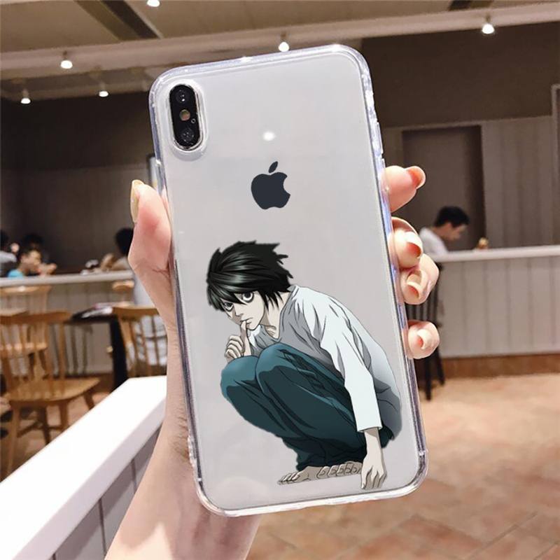 death note Phone Case Transparent Clear for iPhone 12 11 mini pro 8 XS MAX 7 Plus X XR