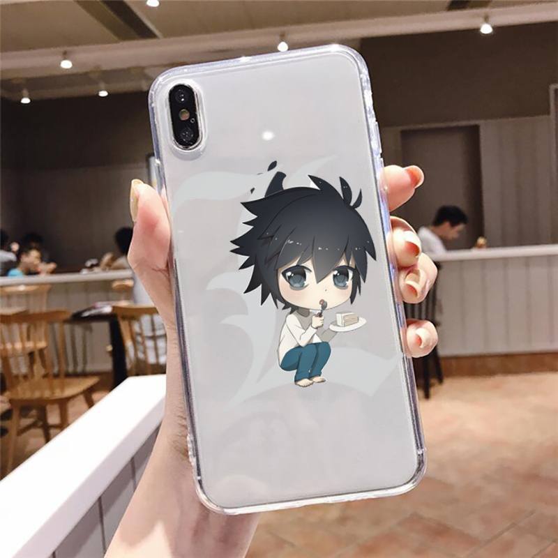 death note Phone Case Transparent Clear for iPhone 12 11 mini pro 8 XS MAX 7 Plus X XR