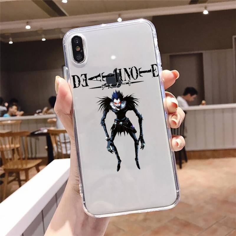 death note Phone Case Transparent Clear for iPhone 12 11 mini pro 8 XS MAX 7 Plus X XR
