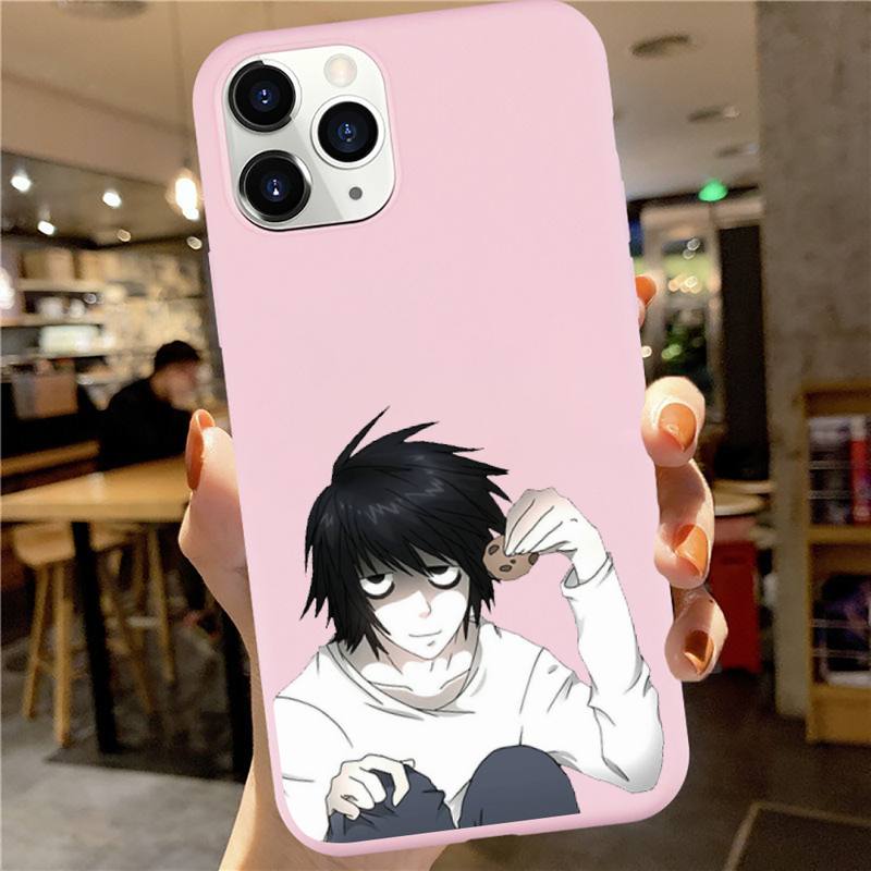 Anime DN Death Note manga Ryuk kira high quality luxury Phone Case Candy Color for iPhone 6 7 8 11 12 s mini pro X XS XR MAX Plus Anime DN Death Note manga Ryuk kira high quality luxury Phone Case Candy Color for iPhone 6 7 8 11 12 s mini pro X XS XR MAX Plus