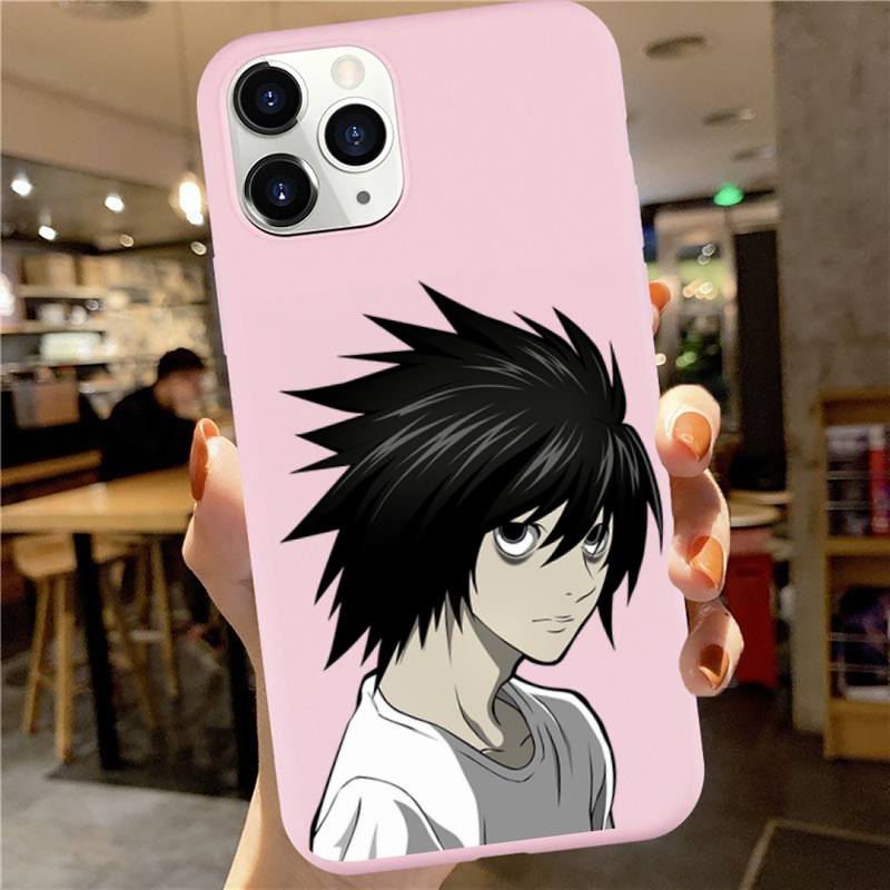 Anime DN Death Note manga Ryuk kira high quality luxury Phone Case Candy Color for iPhone 6 7 8 11 12 s mini pro X XS XR MAX Plus Anime DN Death Note manga Ryuk kira high quality luxury Phone Case Candy Color for iPhone 6 7 8 11 12 s mini pro X XS XR MAX Plus