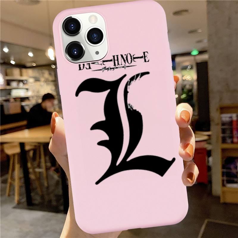 Anime DN Death Note manga Ryuk kira high quality luxury Phone Case Candy Color for iPhone 6 7 8 11 12 s mini pro X XS XR MAX Plus Anime DN Death Note manga Ryuk kira high quality luxury Phone Case Candy Color for iPhone 6 7 8 11 12 s mini pro X XS XR MAX Plus
