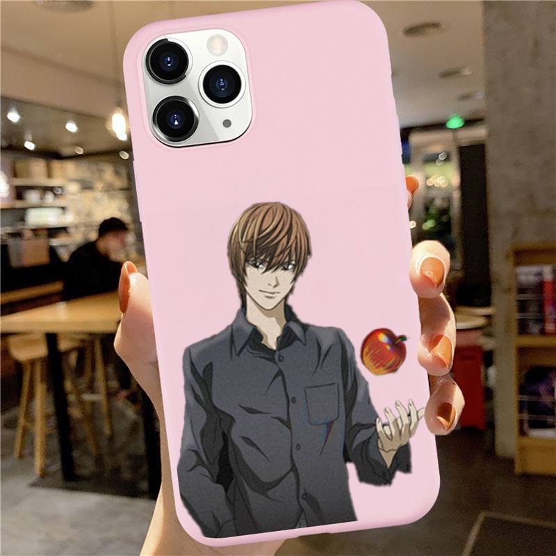 Anime DN Death Note manga Ryuk kira high quality luxury Phone Case Candy Color for iPhone 6 7 8 11 12 s mini pro X XS XR MAX Plus Anime DN Death Note manga Ryuk kira high quality luxury Phone Case Candy Color for iPhone 6 7 8 11 12 s mini pro X XS XR MAX Plus