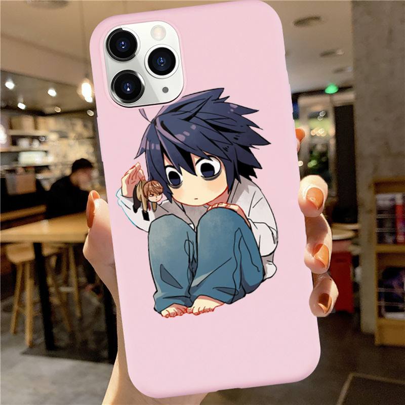 Anime DN Death Note manga Ryuk kira high quality luxury Phone Case Candy Color for iPhone 6 7 8 11 12 s mini pro X XS XR MAX Plus Anime DN Death Note manga Ryuk kira high quality luxury Phone Case Candy Color for iPhone 6 7 8 11 12 s mini pro X XS XR MAX Plus