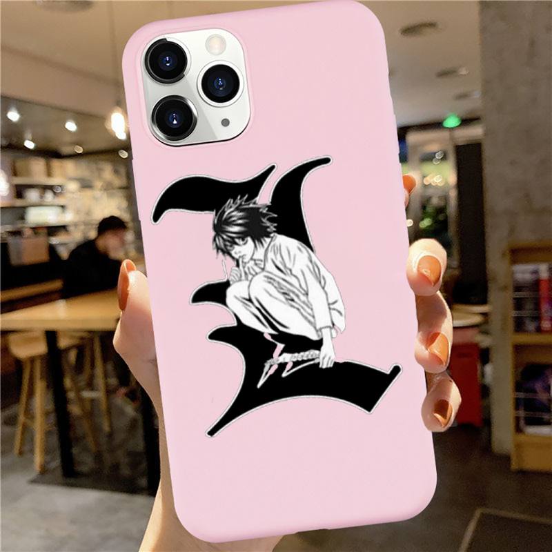 Anime DN Death Note manga Ryuk kira high quality luxury Phone Case Candy Color for iPhone 6 7 8 11 12 s mini pro X XS XR MAX Plus Anime DN Death Note manga Ryuk kira high quality luxury Phone Case Candy Color for iPhone 6 7 8 11 12 s mini pro X XS XR MAX Plus