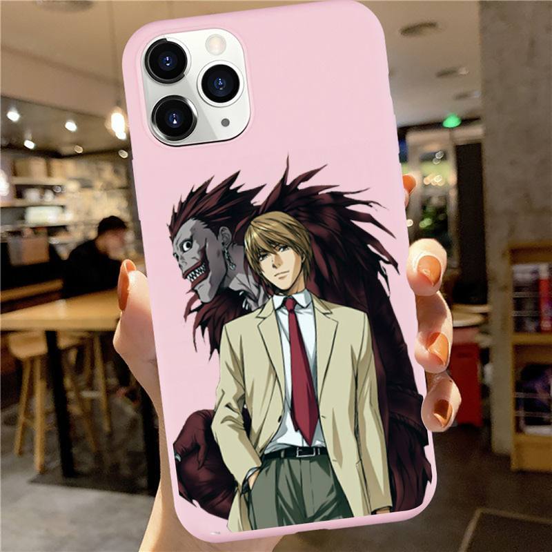 Anime DN Death Note manga Ryuk kira high quality luxury Phone Case Candy Color for iPhone 6 7 8 11 12 s mini pro X XS XR MAX Plus Anime DN Death Note manga Ryuk kira high quality luxury Phone Case Candy Color for iPhone 6 7 8 11 12 s mini pro X XS XR MAX Plus