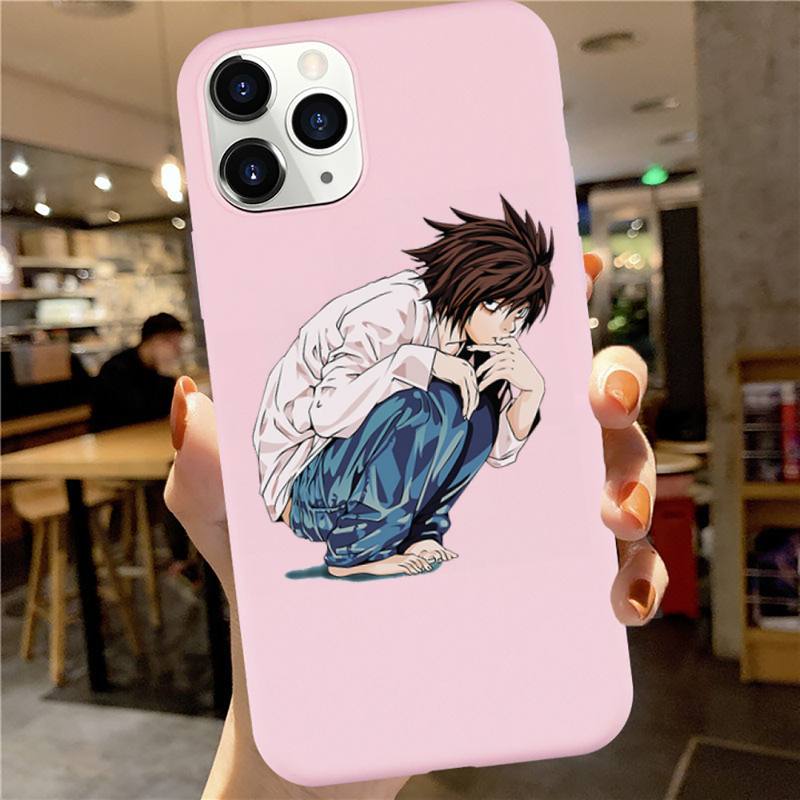 Anime DN Death Note manga Ryuk kira high quality luxury Phone Case Candy Color for iPhone 6 7 8 11 12 s mini pro X XS XR MAX Plus Anime DN Death Note manga Ryuk kira high quality luxury Phone Case Candy Color for iPhone 6 7 8 11 12 s mini pro X XS XR MAX Plus