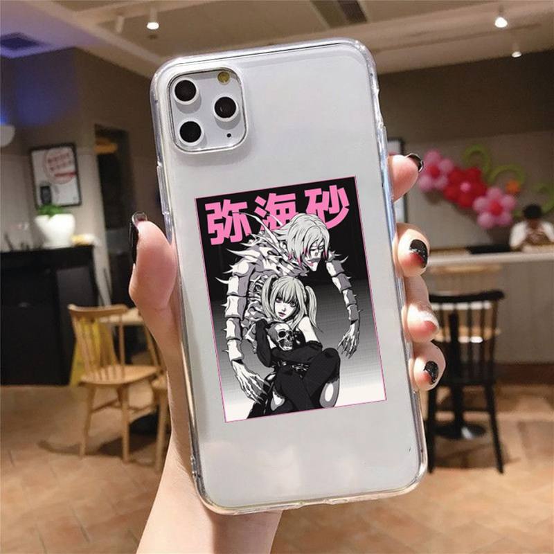 rem and misa death note anime Phone Case Transparent soft For iphone 5 5s 5c se 6 6s 7 8 11 12 plus mini x xs xr pro max rem and misa death note anime Phone Case Transparent soft For iphone 5 5s 5c se 6 6s 7 8 11 12 plus mini x xs xr pro max