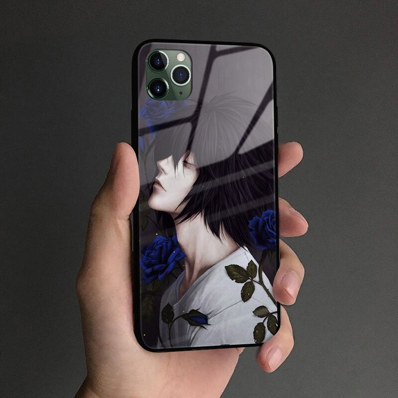 L Anime DN Death Note anime tempered glass soft silicone phone case cover shell For iPhone SE 6 6s 7 8 Plus X XR XS 11 Pro Max L Anime DN Death Note anime tempered glass soft silicone phone case cover shell For iPhone SE 6 6s 7 8 Plus X XR XS 11 Pro Max