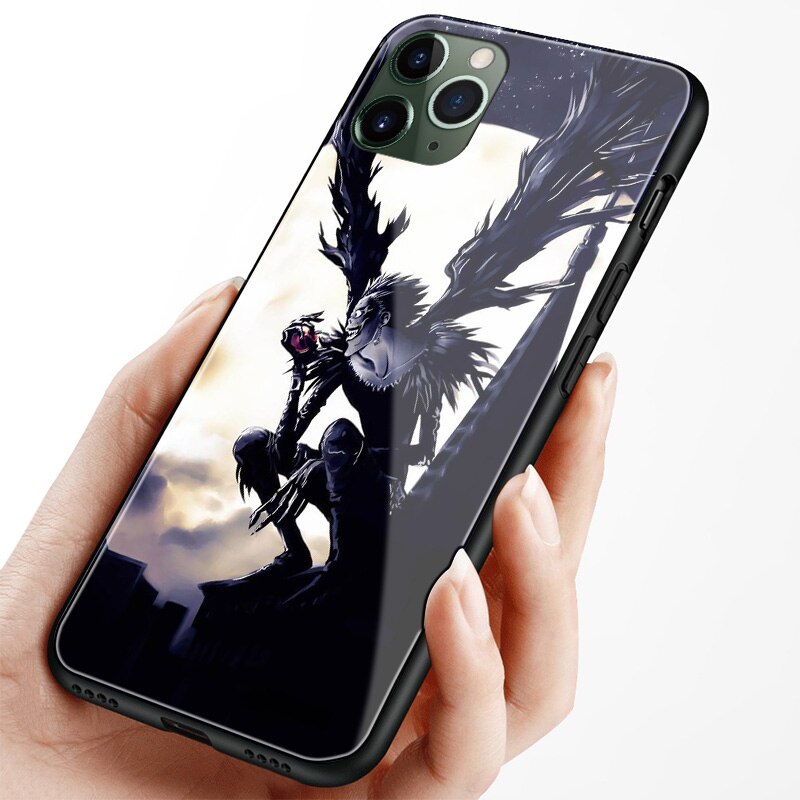 Ryuuku DEATH NOTE anime phone case glass shell for iPhone SE 6s 7 8 x xr xs 11 pro max Samsung S note 8 9 10 20 ultra Plus Ryuuku DEATH NOTE anime phone case glass shell for iPhone SE 6s 7 8 x xr xs 11 pro max Samsung S note 8 9 10 20 ultra Plus