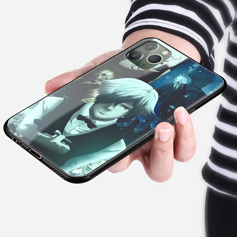 death parade anime phone case glass shell for iPhone SE 6s 7 8 x xr xs 11 pro max Samsung S note 8 9 10 20 ultra Plus