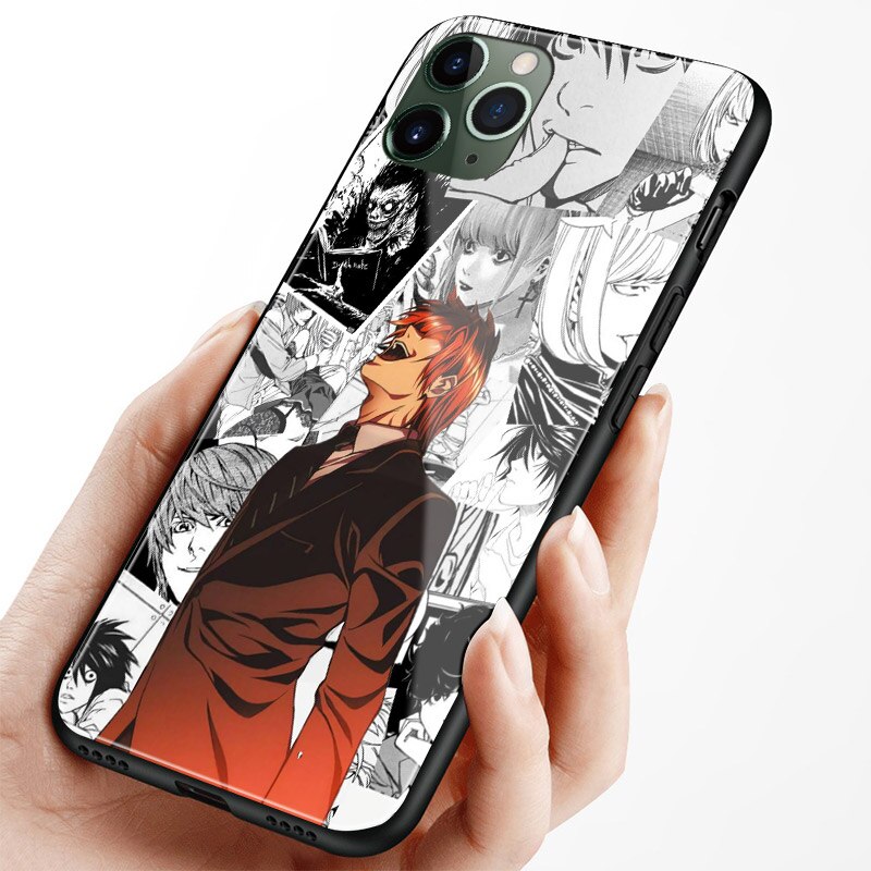 Light Yagami Anime DN Death Note anime Soft Silicone Glass Phone Case for IPhone SE 6s 7 8 Plus X Xr Xs 11 12 Mini Pro Max Samsung Light Yagami Anime DN Death Note anime Soft Silicone Glass Phone Case for IPhone SE 6s 7 8 Plus X Xr Xs 11 12 Mini Pro Max Samsung