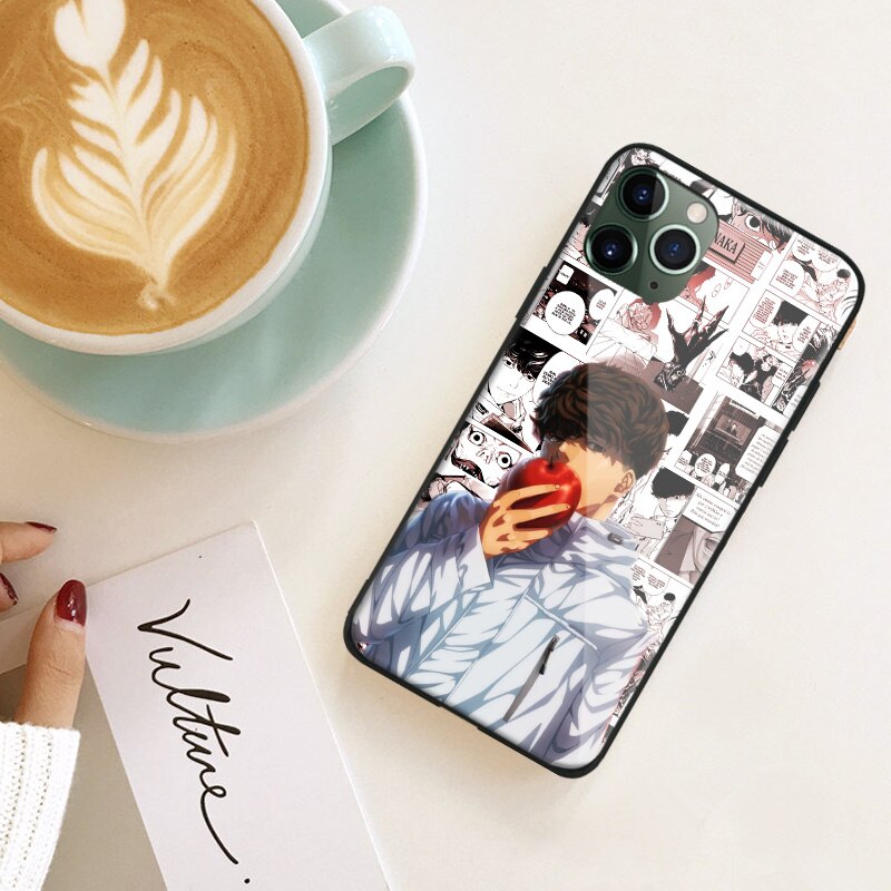 A-Kira Anime DN Death Note Soft Silicone Glass Phone Case for IPhone SE 6s 7 8 Plus X Xr Xs 11 12 Mini Pro Max Samsung XiaoMi RedMi A-Kira Anime DN Death Note Soft Silicone Glass Phone Case for IPhone SE 6s 7 8 Plus X Xr Xs 11 12 Mini Pro Max Samsung XiaoMi RedMi