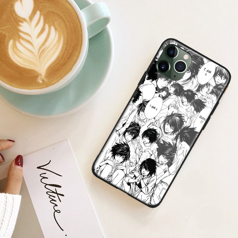 Anime DN Death Note L Soft Silicone Glass Phone Case for IPhone SE 6s 7 8 Plus X Xr Xs 11 12 Mini Pro Max Samsung XiaoMi RedMi Anime DN Death Note L Soft Silicone Glass Phone Case for IPhone SE 6s 7 8 Plus X Xr Xs 11 12 Mini Pro Max Samsung XiaoMi RedMi