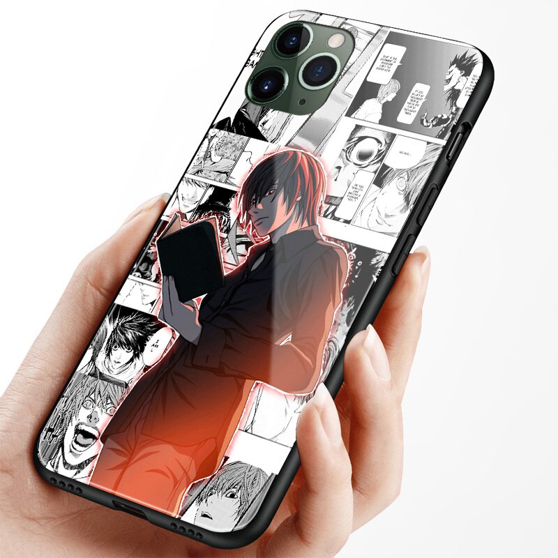 Anime DN Death Note Yagami Light Soft Silicone Glass Phone Case for IPhone SE 6s 7 8 Plus X Xr Xs 11 12 Mini Pro Max Samsung XiaoMi RedMi Anime DN Death Note Yagami Light Soft Silicone Glass Phone Case for IPhone SE 6s 7 8 Plus X Xr Xs 11 12 Mini Pro Max Samsung XiaoMi RedMi