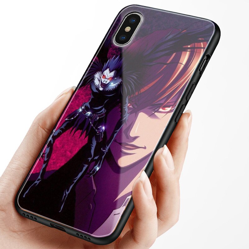 Ryuk Light Yagami kira Anime DN Death Note Soft silicone Glass Phone Case Shell Cover For iPhone 5S SE 6 6S 7 8 Plus X Xr Xs 11 Pro Max