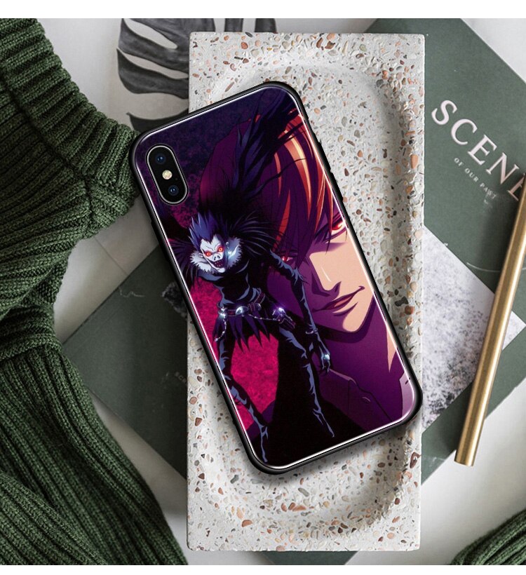 Ryuk Light Yagami kira Anime DN Death Note Soft silicone Glass Phone Case Shell Cover For iPhone 5S SE 6 6S 7 8 Plus X Xr Xs 11 Pro Max