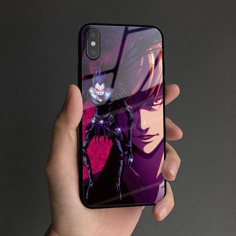Ryuk Light Yagami kira Anime DN Death Note Soft silicone Glass Phone Case Shell Cover For iPhone 5S SE 6 6S 7 8 Plus X Xr Xs 11 Pro Max