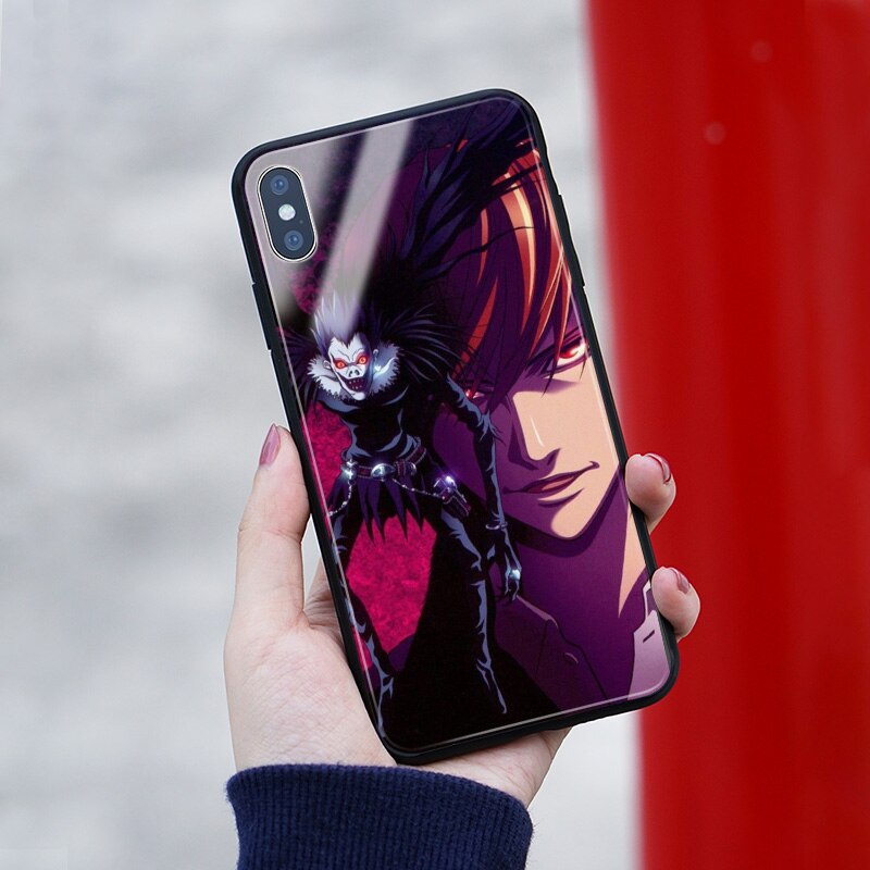 Ryuk Light Yagami kira Anime DN Death Note Soft silicone Glass Phone Case Shell Cover For iPhone 5S SE 6 6S 7 8 Plus X Xr Xs 11 Pro Max