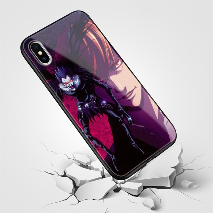 Ryuk Light Yagami kira Anime DN Death Note Soft silicone Glass Phone Case Shell Cover For iPhone 5S SE 6 6S 7 8 Plus X Xr Xs 11 Pro Max
