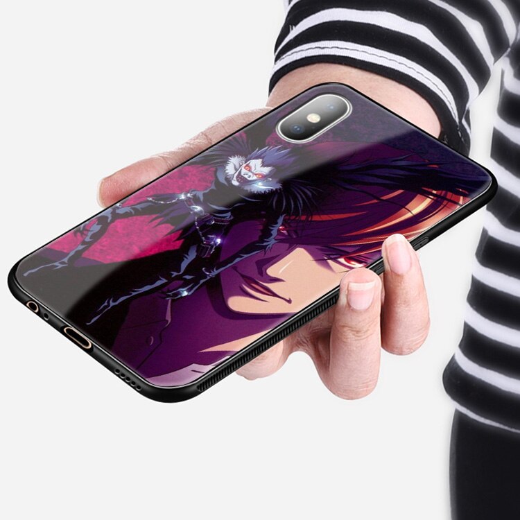 Ryuk Light Yagami kira Anime DN Death Note Soft silicone Glass Phone Case Shell Cover For iPhone 5S SE 6 6S 7 8 Plus X Xr Xs 11 Pro Max