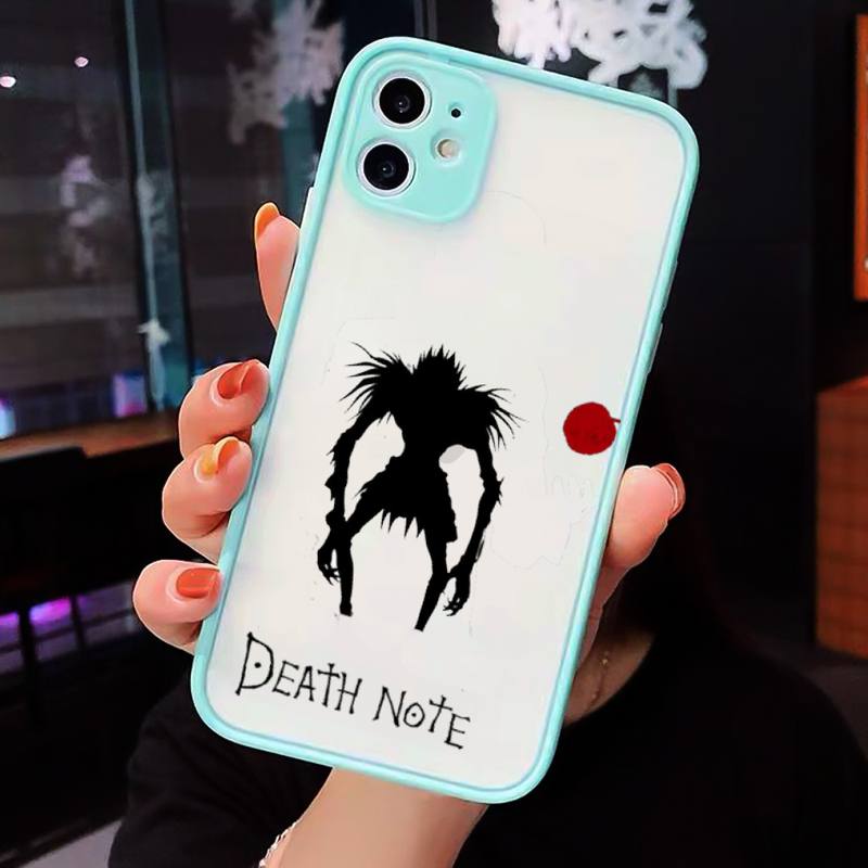 Manga Anime DN Death Note Ryuk Phone Cases Matte Transparent for iPhone 7 8 11 12 s mini pro X XS XR MAX Plus cover funda shell Manga Anime DN Death Note Ryuk Phone Cases Matte Transparent for iPhone 7 8 11 12 s mini pro X XS XR MAX Plus cover funda shell