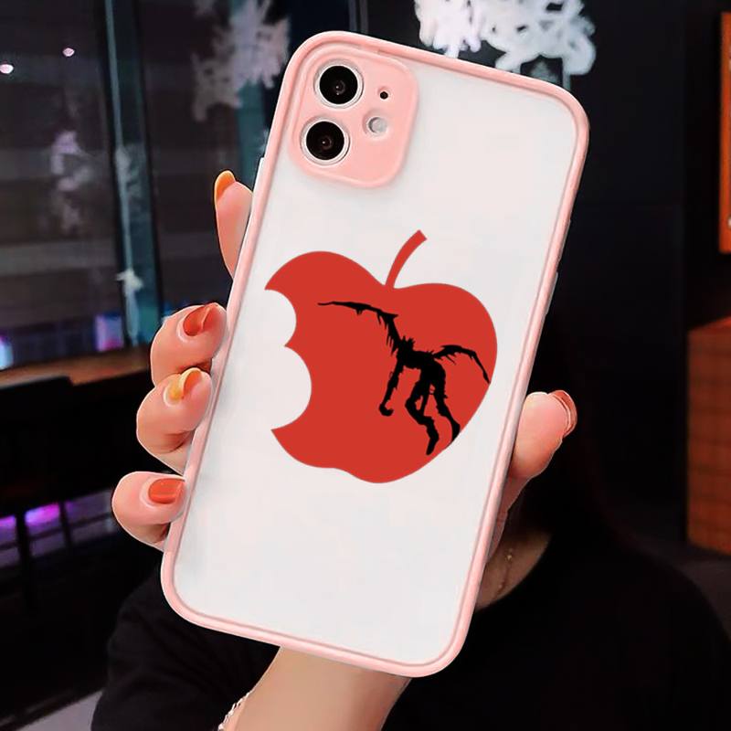 Manga Anime DN Death Note Ryuk Phone Cases Matte Transparent for iPhone 7 8 11 12 s mini pro X XS XR MAX Plus cover funda shell Manga Anime DN Death Note Ryuk Phone Cases Matte Transparent for iPhone 7 8 11 12 s mini pro X XS XR MAX Plus cover funda shell