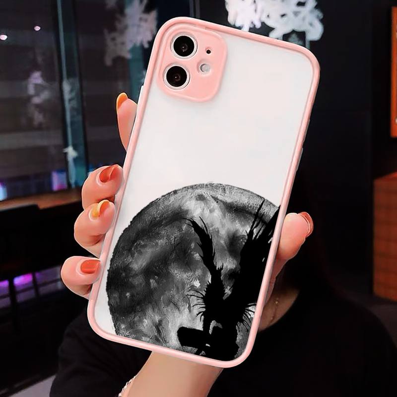Manga Anime DN Death Note Ryuk Phone Cases Matte Transparent for iPhone 7 8 11 12 s mini pro X XS XR MAX Plus cover funda shell Manga Anime DN Death Note Ryuk Phone Cases Matte Transparent for iPhone 7 8 11 12 s mini pro X XS XR MAX Plus cover funda shell