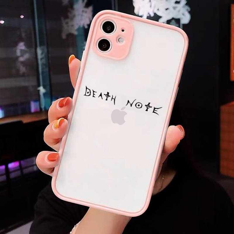 Manga Anime DN Death Note Ryuk Phone Cases Matte Transparent for iPhone 7 8 11 12 s mini pro X XS XR MAX Plus cover funda shell Manga Anime DN Death Note Ryuk Phone Cases Matte Transparent for iPhone 7 8 11 12 s mini pro X XS XR MAX Plus cover funda shell