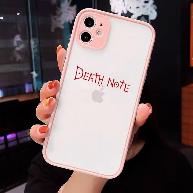 Manga Anime DN Death Note Ryuk Phone Cases Matte Transparent for iPhone 7 8 11 12 s mini pro X XS XR MAX Plus cover funda shell Manga Anime DN Death Note Ryuk Phone Cases Matte Transparent for iPhone 7 8 11 12 s mini pro X XS XR MAX Plus cover funda shell