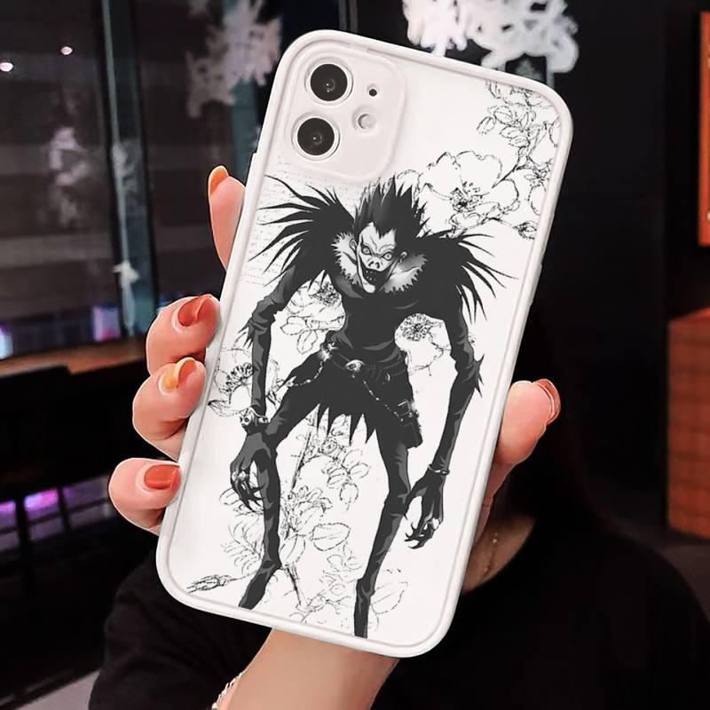 Anime DN Death Note Cartoon anime Phone Cases Matte Transparent for iPhone 7 8 11 12 s mini pro X XS XR MAX Plus cover funda shell