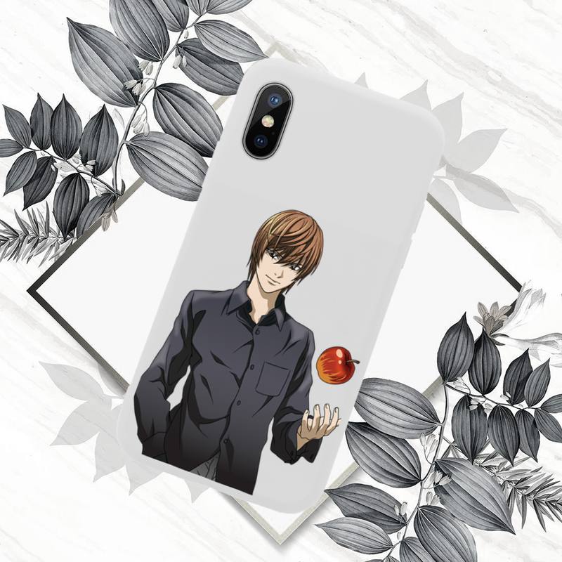 Anime DN Death Note Ryuk kira Phone Case White Candy Color for iPhone 11 12 mini pro XS MAX 8 7 6 6S Plus X SE 2020 XR Anime DN Death Note Ryuk kira Phone Case White Candy Color for iPhone 11 12 mini pro XS MAX 8 7 6 6S Plus X SE 2020 XR