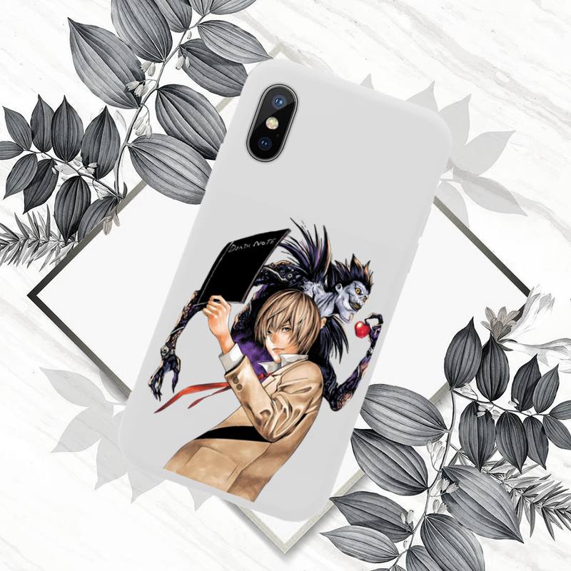 Anime DN Death Note Ryuk kira Phone Case White Candy Color for iPhone 11 12 mini pro XS MAX 8 7 6 6S Plus X SE 2020 XR Anime DN Death Note Ryuk kira Phone Case White Candy Color for iPhone 11 12 mini pro XS MAX 8 7 6 6S Plus X SE 2020 XR