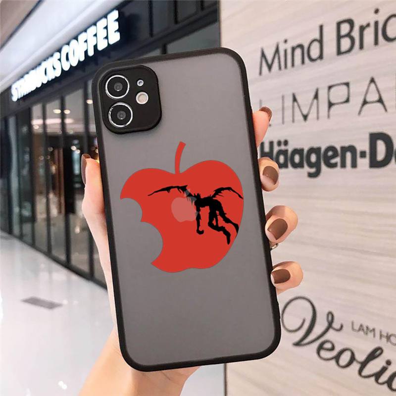Manga Anime DN Death Note Ryuk Phone Cases Matte Transparent for iPhone 7 8 11 12 s mini pro X XS XR MAX Plus cover funda shell Manga Anime DN Death Note Ryuk Phone Cases Matte Transparent for iPhone 7 8 11 12 s mini pro X XS XR MAX Plus cover funda shell