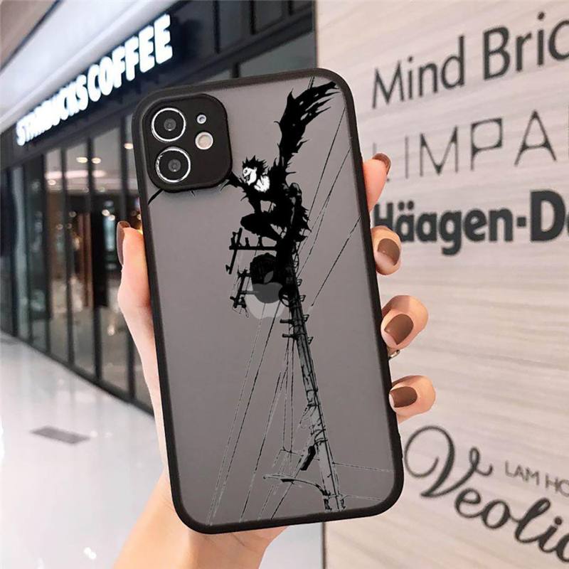 Manga Anime DN Death Note Ryuk Phone Cases Matte Transparent for iPhone 7 8 11 12 s mini pro X XS XR MAX Plus cover funda shell Manga Anime DN Death Note Ryuk Phone Cases Matte Transparent for iPhone 7 8 11 12 s mini pro X XS XR MAX Plus cover funda shell