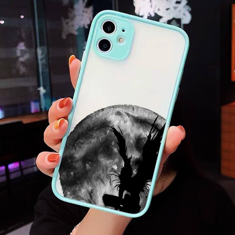 Manga Anime DN Death Note Ryuk Phone Cases Matte Transparent for iPhone 7 8 11 12 s mini pro X XS XR MAX Plus cover funda shell Manga Anime DN Death Note Ryuk Phone Cases Matte Transparent for iPhone 7 8 11 12 s mini pro X XS XR MAX Plus cover funda shell