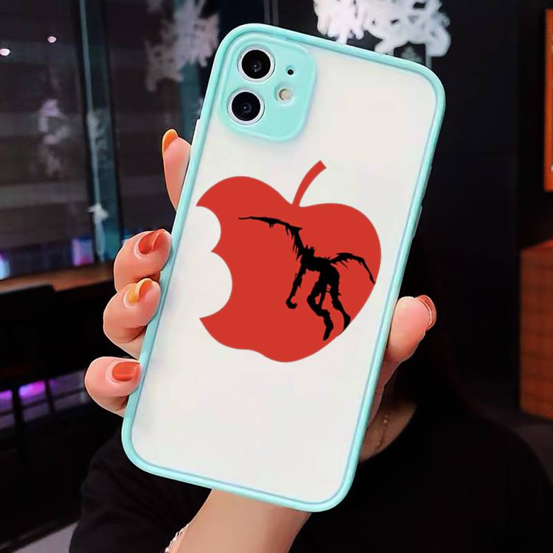 Manga Anime DN Death Note Ryuk Phone Cases Matte Transparent for iPhone 7 8 11 12 s mini pro X XS XR MAX Plus cover funda shell Manga Anime DN Death Note Ryuk Phone Cases Matte Transparent for iPhone 7 8 11 12 s mini pro X XS XR MAX Plus cover funda shell
