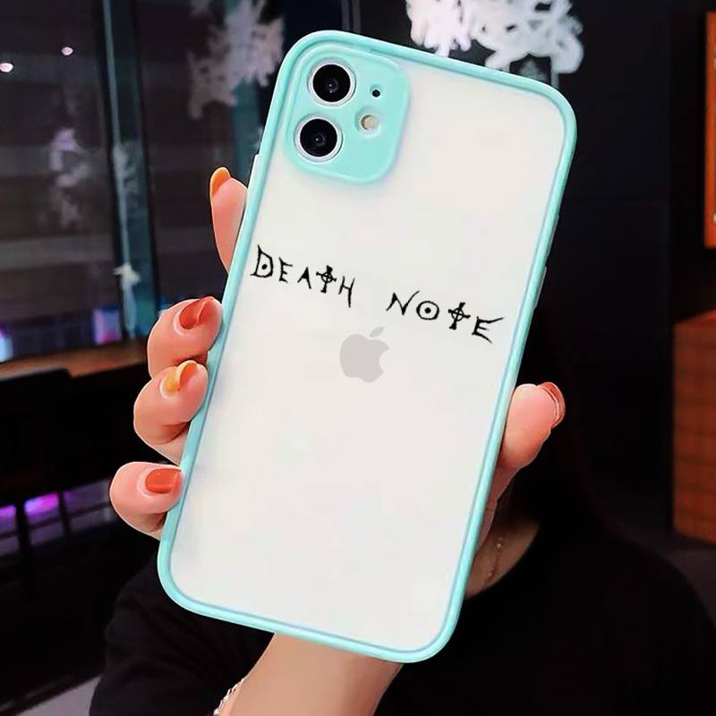 Manga Anime DN Death Note Ryuk Phone Cases Matte Transparent for iPhone 7 8 11 12 s mini pro X XS XR MAX Plus cover funda shell Manga Anime DN Death Note Ryuk Phone Cases Matte Transparent for iPhone 7 8 11 12 s mini pro X XS XR MAX Plus cover funda shell