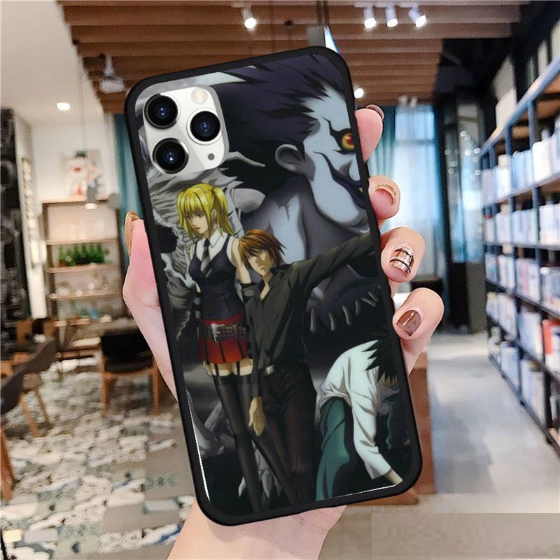 Anime DN Death Note Ryuk kira Phone Case For iphone 7 8 12 11 Samsung S 10 9 8 X XS pro Max Plus Soft silicone cover funda