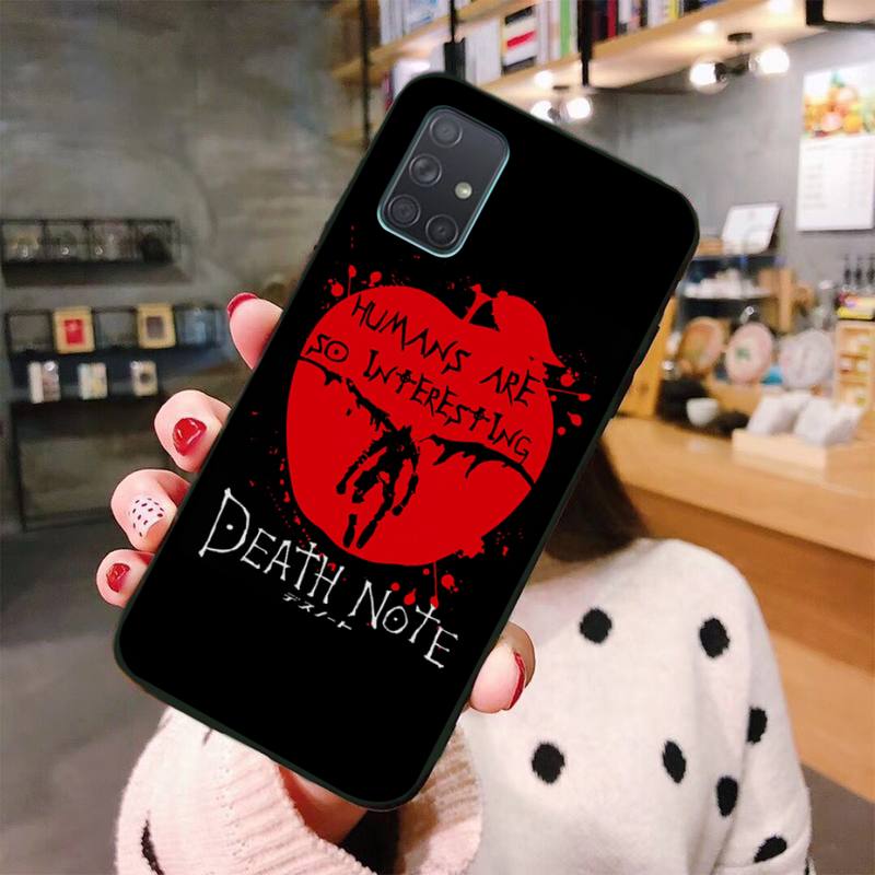 CUTEWANAN Anime DN Death Note Ryuk kira Luxury Phone Cover For Samsung Galaxy A01 A11 A31 A81 A10 A20 A30 A40 A50 A70 A80 A71 A91 A51
